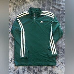 GREEN & WHITE ADIDAS JACKET | size: LARGE